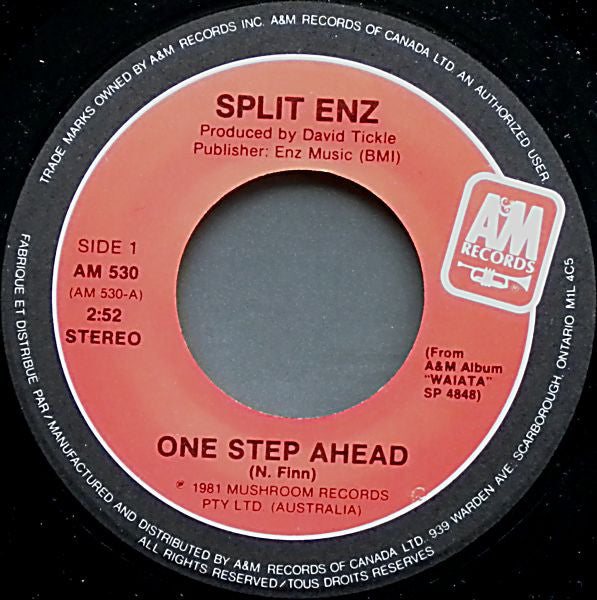 Split Enz : One Step Ahead / Clumsy (7", Single)