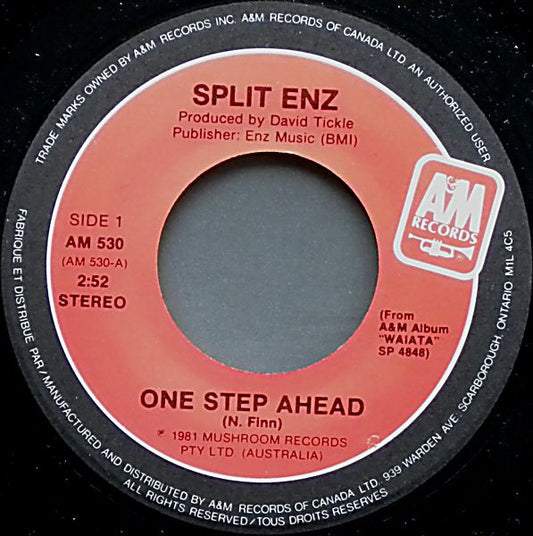 Split Enz : One Step Ahead / Clumsy (7", Single)