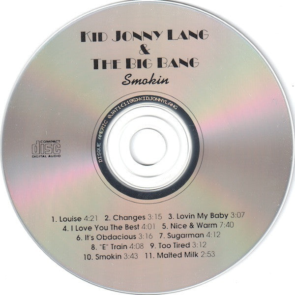 Kid Jonny Lang* & The Big Bang (2) : Smokin (CD, Album, RP, UPC)