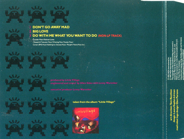 Little Village : Don't Go Away Mad (CD, Maxi)