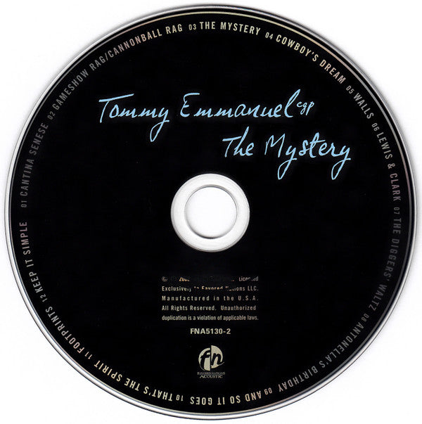 Tommy Emmanuel : The Mystery (CD, Album)