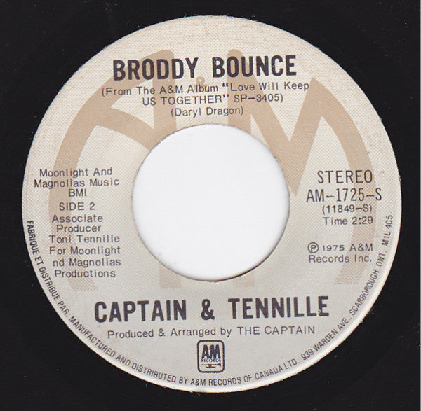 Captain & Tennille* : The Way I Want To Touch You (7", Single)