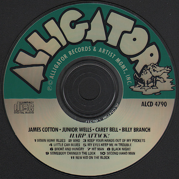James Cotton, Junior Wells, Carey Bell, Billy Branch : Harp Attack! (CD, Album)