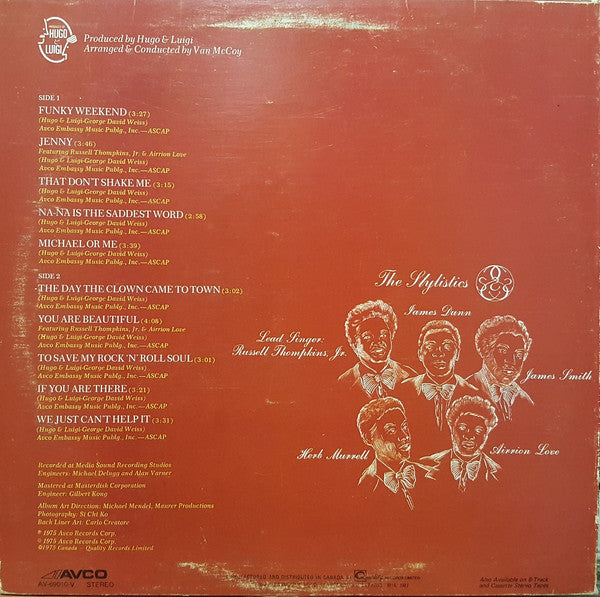 The Stylistics : You Are Beautiful (LP, Album)