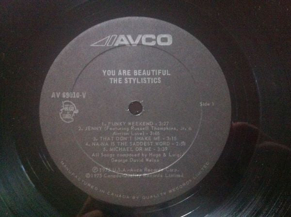The Stylistics : You Are Beautiful (LP, Album)