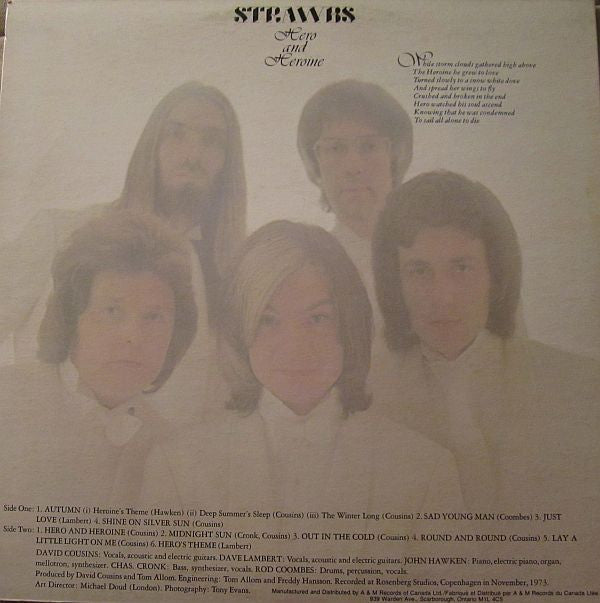 Strawbs : Hero And Heroine (LP, Album)