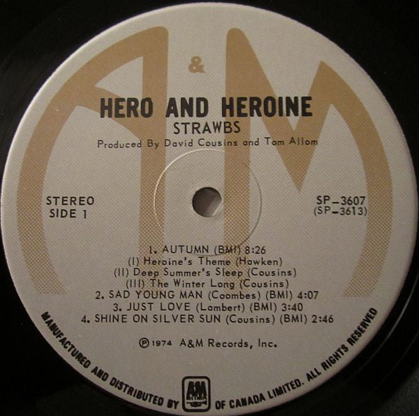 Strawbs : Hero And Heroine (LP, Album)