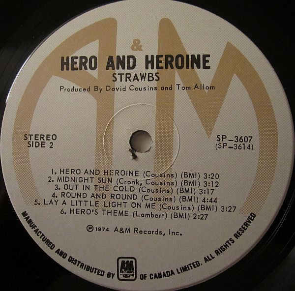 Strawbs : Hero And Heroine (LP, Album)