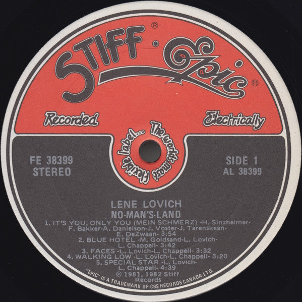 Lene Lovich : No-Man's-Land (LP, Album)