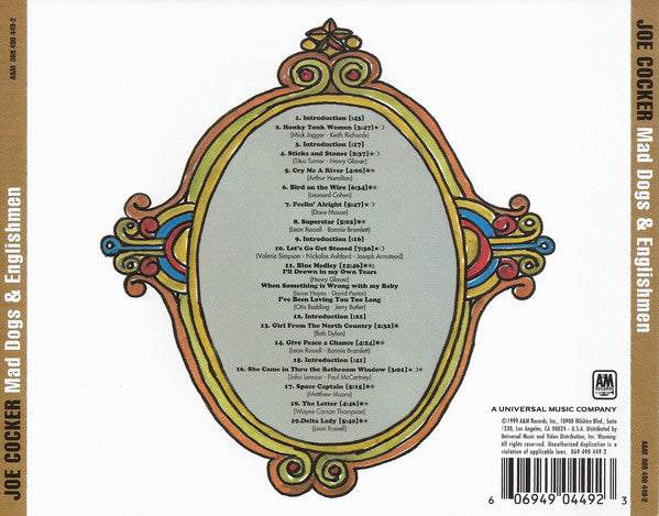 Joe Cocker : Mad Dogs & Englishmen (CD, Album, RE, RM, Gua)