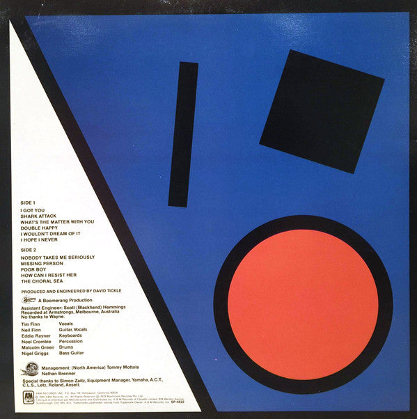 Split Enz : True Colours (LP, Album, Etch, Blu)