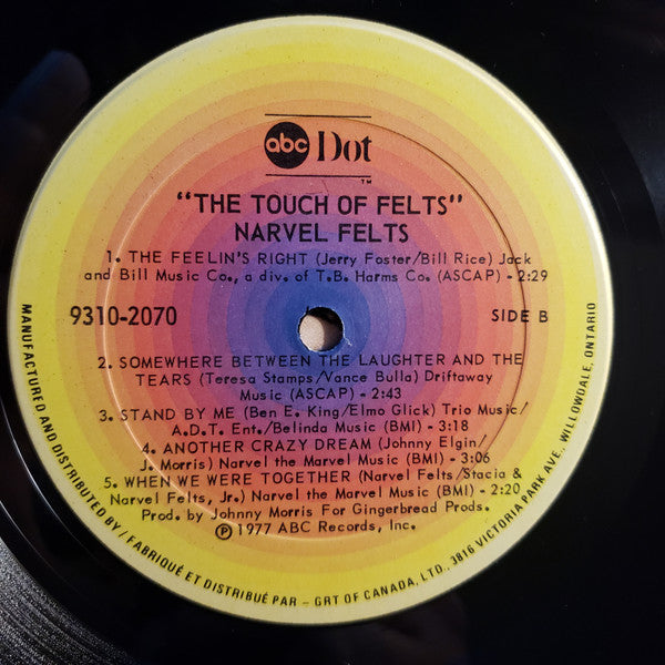 Narvel Felts : The Touch Of Felts (LP, Album)