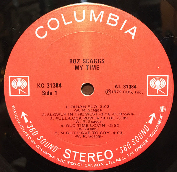 Boz Scaggs : My Time (LP, Album)