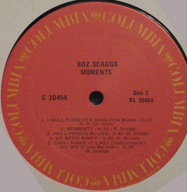 Boz Scaggs : Moments (LP, Album, RE)