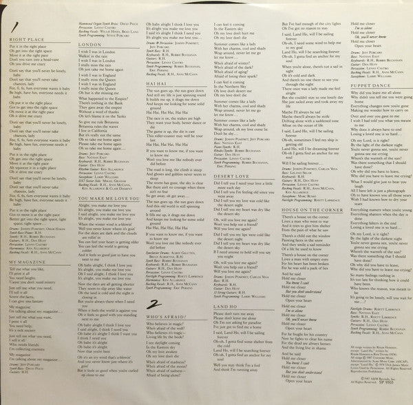 Roger Hodgson : Hai Hai (LP, Album)