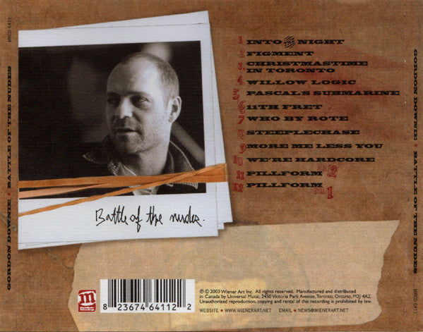 Gordon Downie : Battle Of The Nudes (CD, Album)