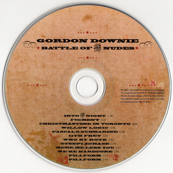 Gordon Downie : Battle Of The Nudes (CD, Album)