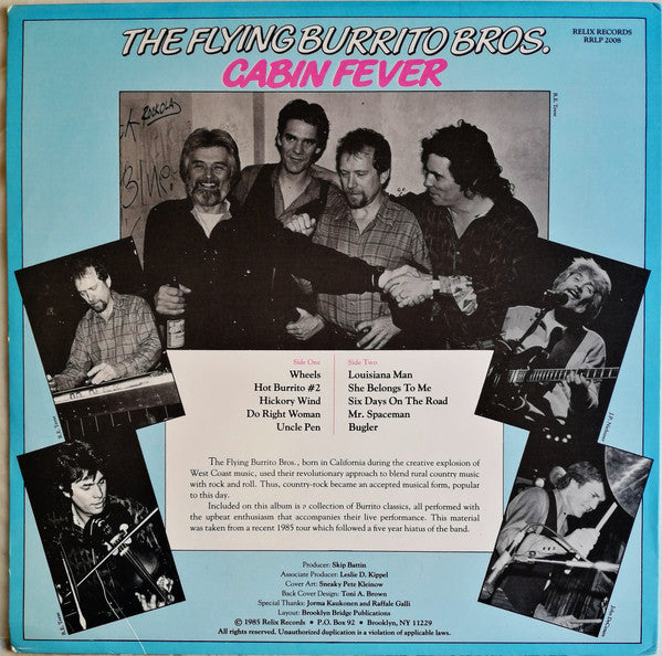 The Flying Burrito Bros : Cabin Fever (LP, Album)