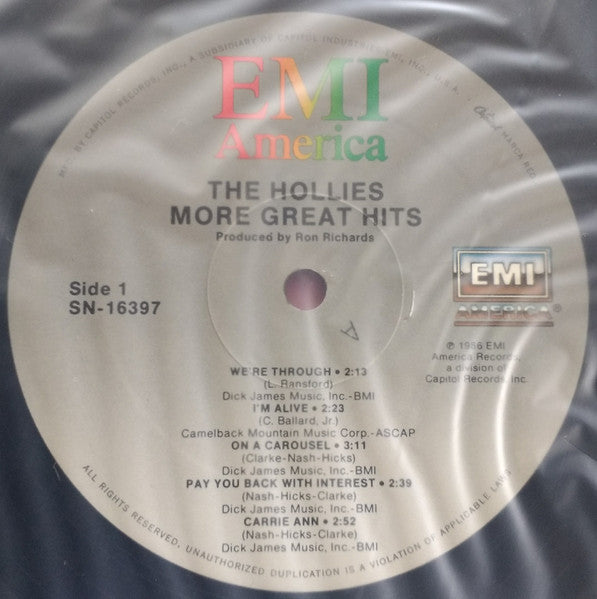 The Hollies : More Great Hits (LP, Comp)