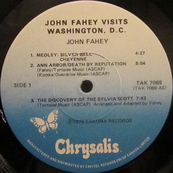 John Fahey : Visits Washington, D.C. (LP, Album)