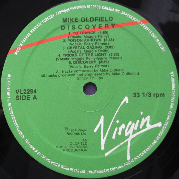 Mike Oldfield : Discovery (LP, Album)