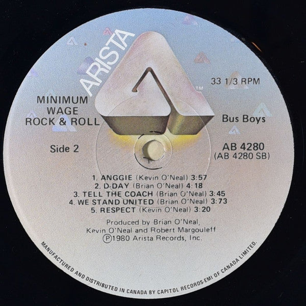 The Bus Boys : Minimum Wage Rock & Roll (LP, Album)