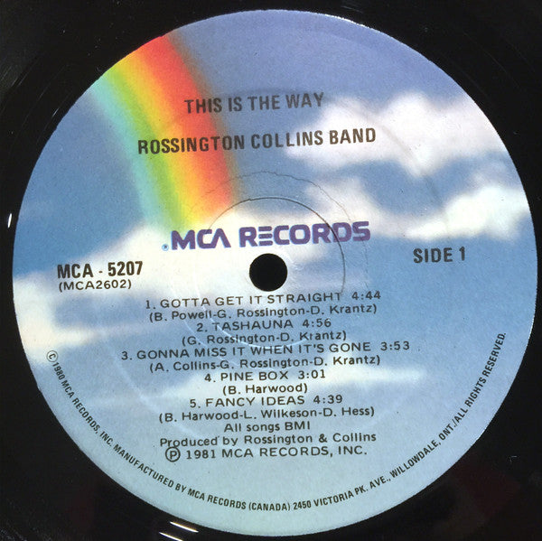 Rossington Collins Band : This Is The Way (LP, Album, Glo)