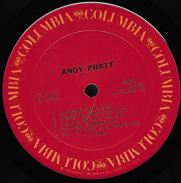 Andy Pratt : Andy Pratt  (LP, Album, RE)