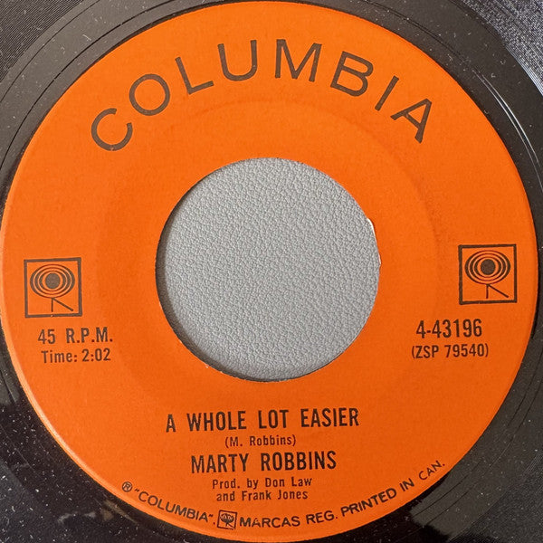 Marty Robbins : I-Eish-Tay-Mah-Su (I Love You) / A Whole Lot Easier (7", Single)