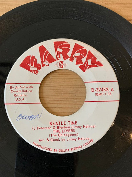 The Livers (2) : Beatle Time (7", Single)