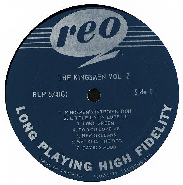 The Kingsmen : Volume 2 (LP, Album, Mono)