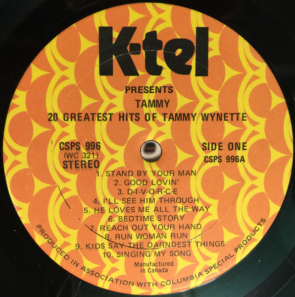 Tammy Wynette : Tammy - 20 Greatest Hits (LP, Comp)