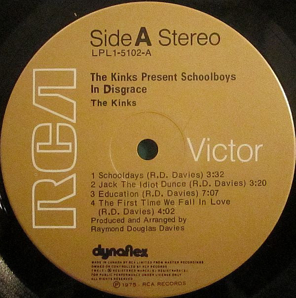 The Kinks : The Kinks Present Schoolboys In Disgrace (LP, Album)