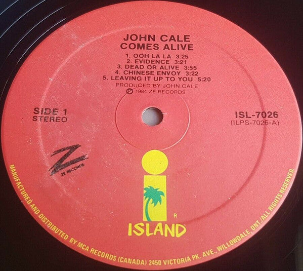 John Cale : John Cale Comes Alive (LP, Album)