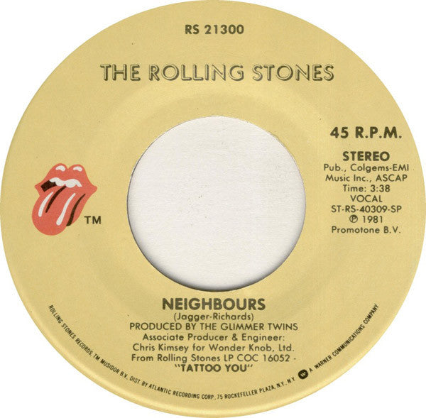The Rolling Stones : Hang Fire (7", Single, Spe)