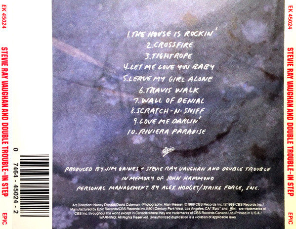 Stevie Ray Vaughan And Double Trouble* : In Step (CD, Album, RP)