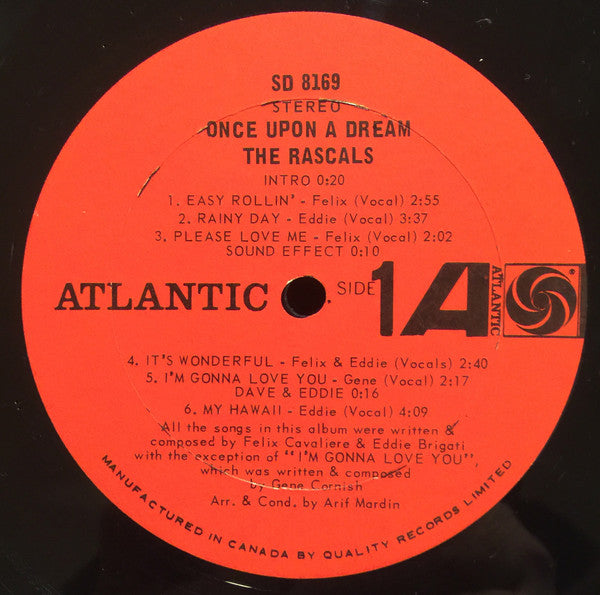 The Rascals : Once Upon A Dream (LP, Album)