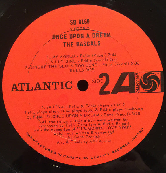 The Rascals : Once Upon A Dream (LP, Album)