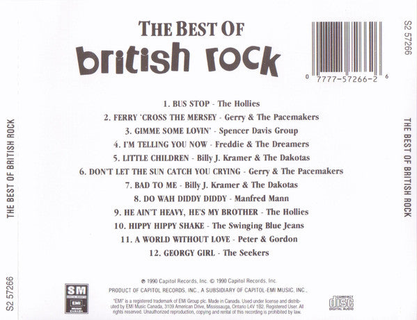 Various : The Best Of British Rock (CD, Comp, RE, EMI)