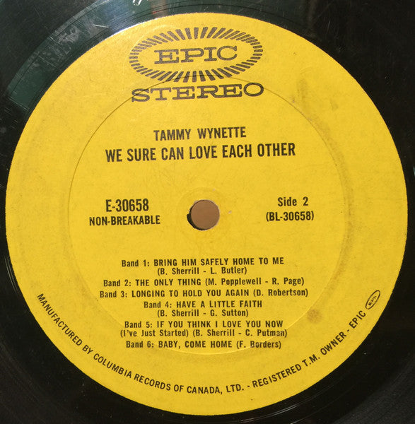 Tammy Wynette : We Sure Can Love Each Other (LP, Album)