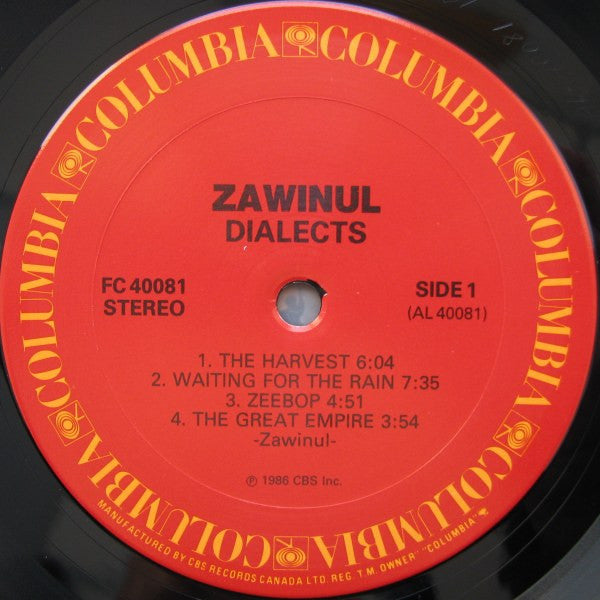 Joe Zawinul : Dialects (LP, Album)