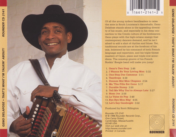 Geno Delafose And French Rockin' Boogie : That's What I'm Talkin' About! (CD, Album)
