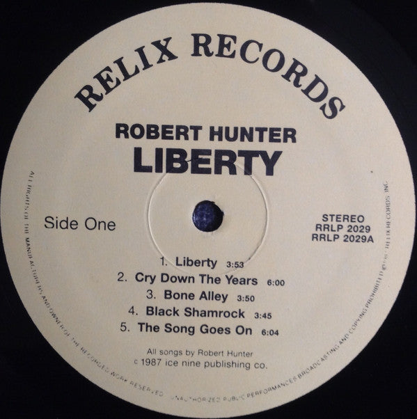 Robert Hunter : Liberty (LP, Album)