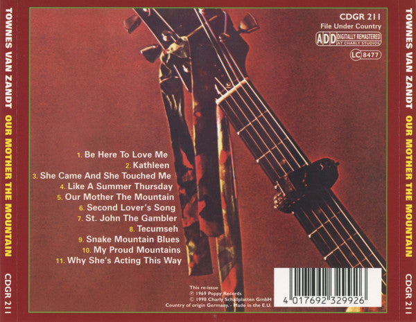 Townes Van Zandt : Our Mother The Mountain (CD, Album, RE)