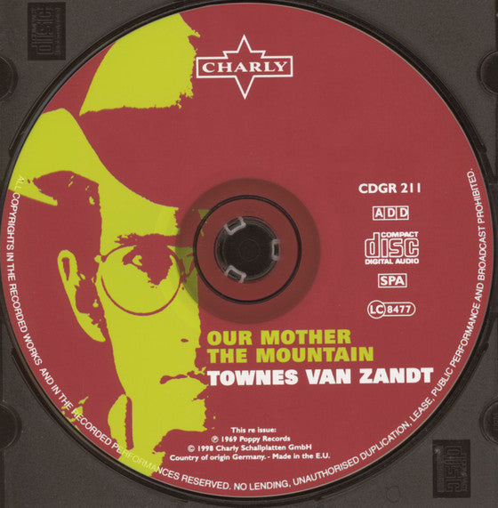 Townes Van Zandt : Our Mother The Mountain (CD, Album, RE)