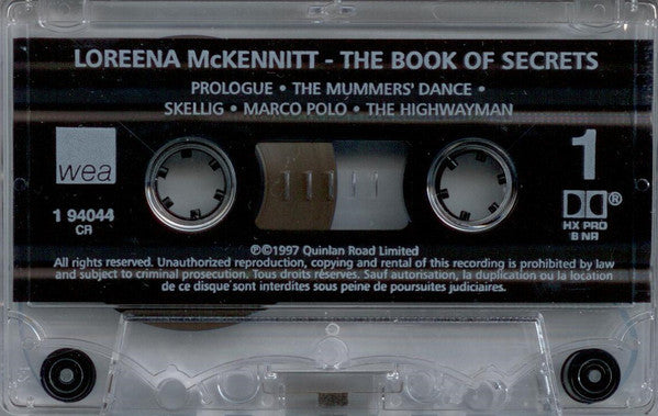 Loreena McKennitt : The Book Of Secrets (Cass, Album, Dol)