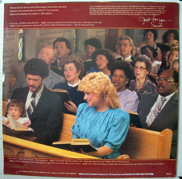 Sandi Patty : Hymns Just For You (LP, Album)