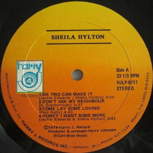 Sheila Hylton : Sheila Hylton (LP, Album)