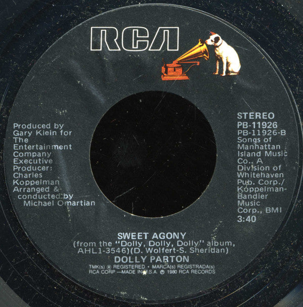 Dolly Parton : Starting Over Again (7", Single, Styrene)