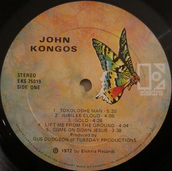 John Kongos : Kongos (LP, Album)